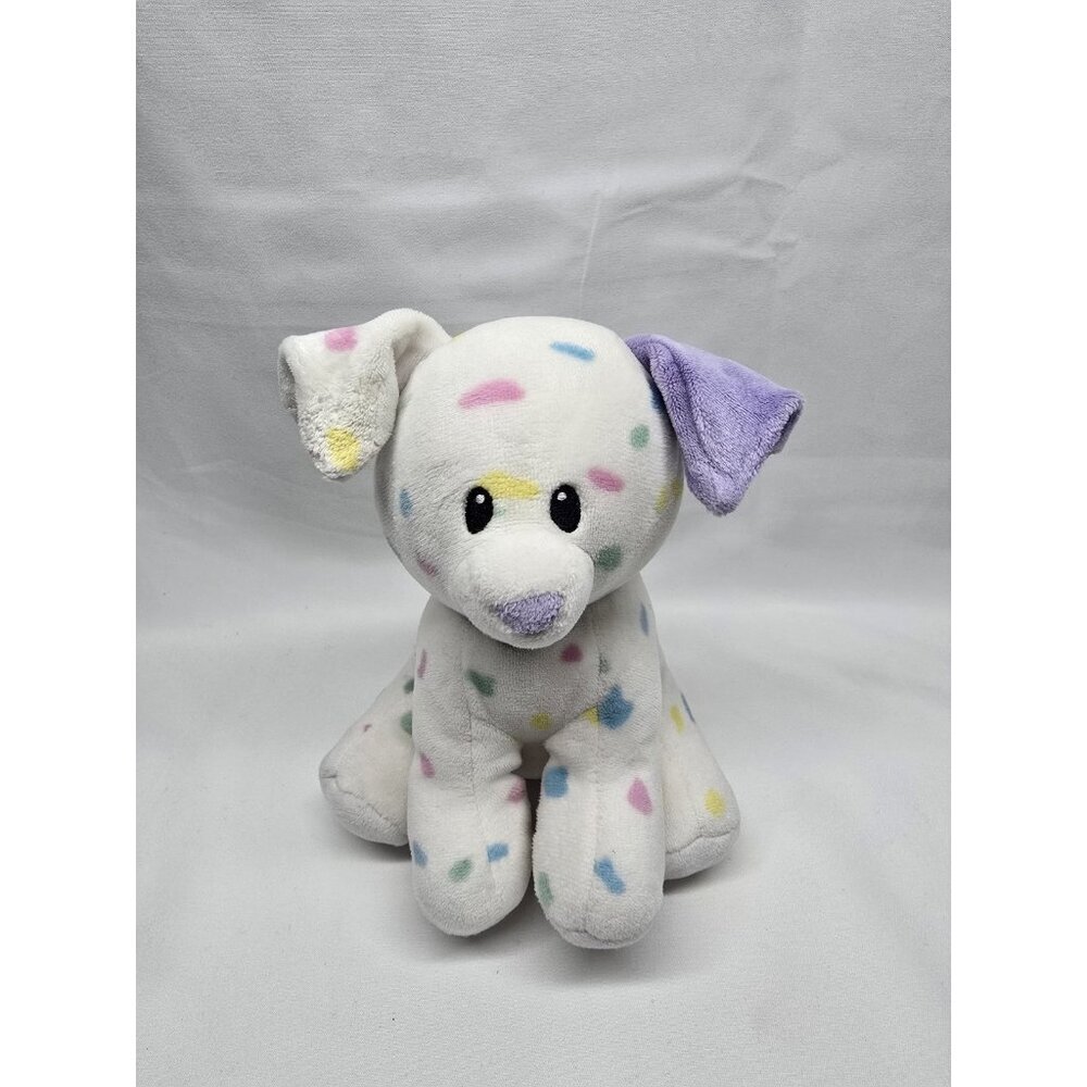 Ty Baby Sprinkles Speckled Pup Purple Stuffed Puppy Dog Plush 6" Retired